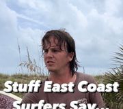 Stuff East Coast Surfers Say… 😜 #hurricaneseason #happyfriday #notalwaysflat #mangrovesurfshop