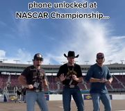Somebody’s getting fired over letting some cowboys dance on the track! @Nick Luciano @Caden Mcguire @Bmoe_34