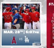 Last game before Opening Day 😱

📺: Bally Sports SoCal
📻: @AngelsRadioKLAA⁣

#LAASpring x @FBMSupply https://t.co/rAzfIuGsay