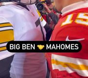 Jersey exchange coming between Roethlisberger and @patrickmahomes. 🙌