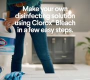 Visit Clorox.com/DIY for quick and easy steps to make your own disinfecting solution using #Clorox Bleach.