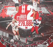 Our Sea of Red is just DIFFERENT.

The NCAA Women's 4-Sport Attendance metric came out not too long ago & Husker Nation came in at #2 in the nation with 279,680 total fans in attendance at huskervolleyball, huskerswbb, nebraskasoccer + husker_softball games this past year!

#GBR 🌽