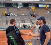 Champs only 🤝 

#tennis #sport #rolandgarros #wawrinka #moya #nadal #paris