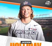 His time is NOW! 
  
With the first pick in the 2022 #MLBDraft, we have selected infielder Jackson Holliday from Stillwater High School.