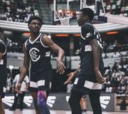 WOW WOW WOW!!!! 🔥🔥🔥🔥. My damn boys!! 🥺🥺Partners In Crime!! #YoungKings🤴🏾 #JamesGang👑 @bronny @_justbryce 📸 @brian.bosche