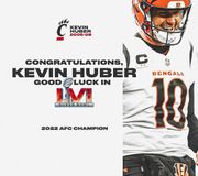 The @bengals and Kevin Huber are going to the Super Bowl‼️

#Bearcats | #RuleTheJungle