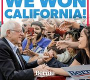 BREAKING: We just won California! Together, we are sending a powerful message to the billionaire class that the American people are ready for real change. Let's go forward and win this election. If you're still in line to vote, stay in line!

Chip in to our campaign at the link in bio.
