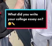 What did you write your college essay on? 🤔✏️ #college #collegeessay #montclairstate