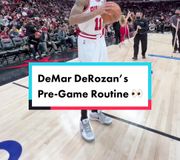 DeMar DeRozan’s pre-game routine is DIALED IN! 😤 #nba