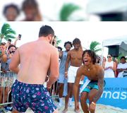 Little dance battle in the Bahamas 🇧🇸 #griddy #bahamas #atlantis 