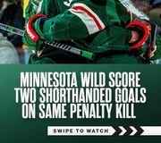 Not one but TWO @minnesotawild goals on the SAME PENALTY KILL. ✌️