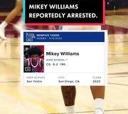Mikey Williams was reportedly arrested on Thursday.  #mikeywilliams #hshoops #highschoolbasketball #collegebasketball #memphistigers #sanysidro #fyp 