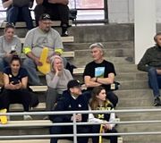 Michigan football coach Jim Harbaugh is at the Indiana vs Michigan water polo game. https://t.co/H891Xifb2C