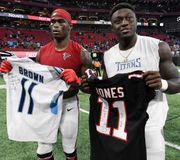 @1k_alwaysopen gets to be teammates with his idol. 😤 (via @titans, @thecheckdown)