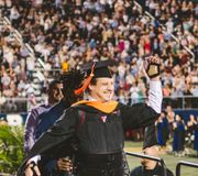 Aldo became paralyzed as he was starting his academic career. In 2018 he walked across the commencement stage using an exoskeleton to receive his B.A. and this evening, he did it again with a master’s in biomedical engineering. #realtriumphs #fiugrad