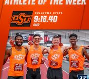 All four of the run4okstate Distance Medley Relay team members have been named this week's ustfccca 𝐍𝐀𝐓𝐈𝐎𝐍𝐀𝐋 𝐀𝐓𝐇𝐋𝐄𝐓𝐄 𝐎𝐅 𝐓𝐇𝐄 𝐖𝐄𝐄𝐊 after setting a new NCAA RECORD with a time of 9:16.40 🤠

#NCAATF