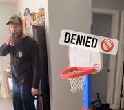 No easy buckets in this house 😂 (via brandonclark700/TikTok)