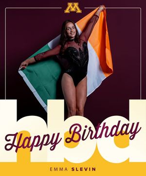 Image post by @GopherWomensGymnastics on Facebook