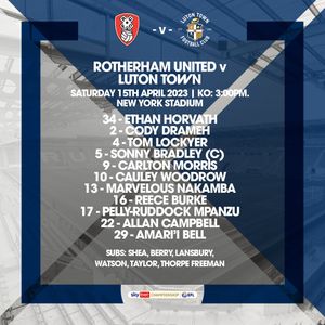 Image post by @LutonTown on Twitter/X