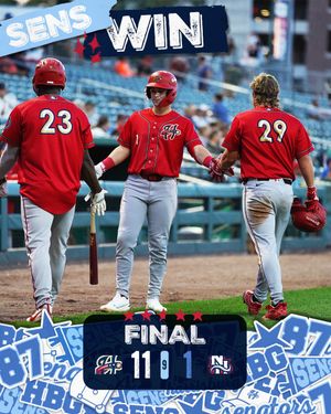 Image post by @HbgSenators on Twitter/X