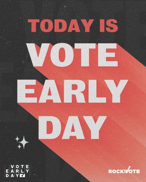 Image post by @rockthevote on Instagram