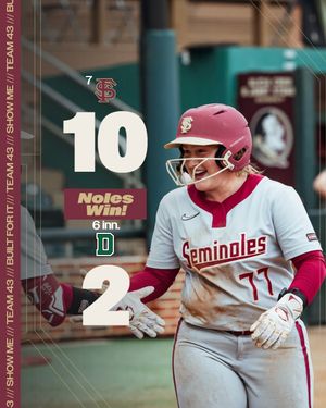 Image post by @fsusoftball on Instagram