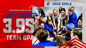 Image post by @KUSwimDive on Twitter