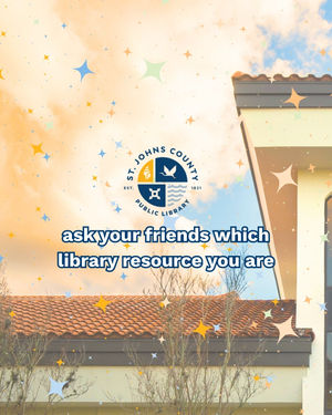 Image post by @stjohnscountylibrary on Instagram