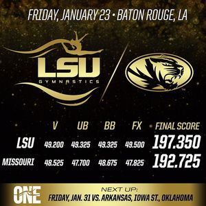 Image post by @lsugym on Instagram