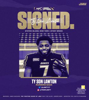 Image post by @JMUFootball on Twitter