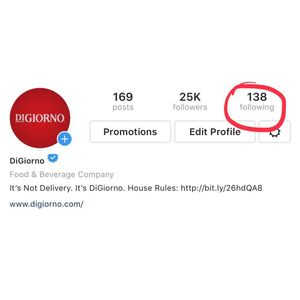 Image post by @digiorno on Instagram