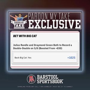 Image post by @BarstoolBigCat on Twitter