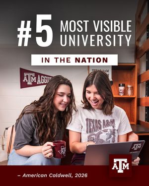 Image post by @TAMU on Twitter