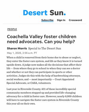 Video post by @VoicesForChildrenSD on Facebook