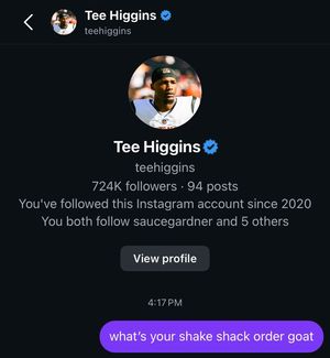 Image post by @SleeperBengals on Twitter