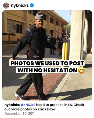 Image post by @nyknicks on Instagram