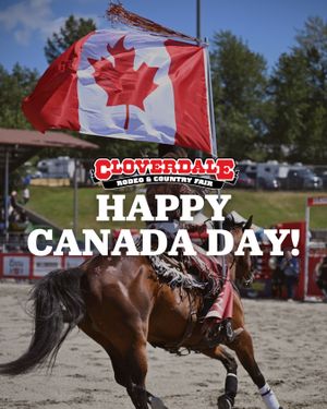 Image post by @cloverdalerodeo on Instagram
