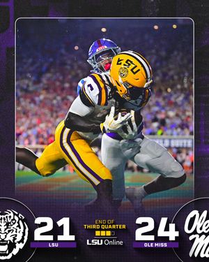 Image post by @LSUfootball on Twitter/X