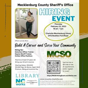 Image post by @MeckSheriff on Facebook
