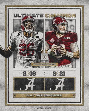 Image post by @CollegeFootballPlayoff on Facebook