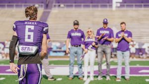 Image post by @SFA_Football on Twitter