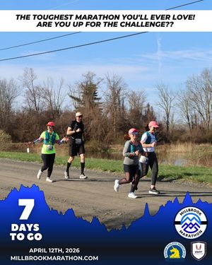 Image post by @millbrookmarathon on Facebook