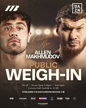 Image post by @MatchroomBoxing on Twitter