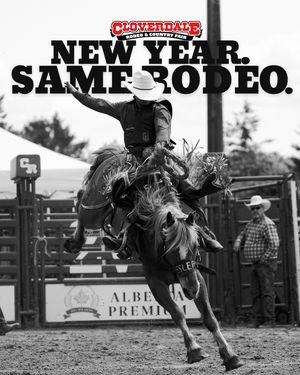 Image post by @cloverdalerodeo on Instagram