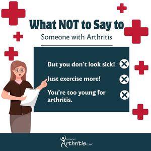 Image post by @PiedmontArthritisClinic on Facebook