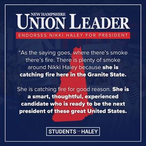 Image post by @studentsforhaley on Instagram
