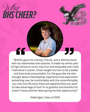 Image post by @bhshawkscheer on Instagram