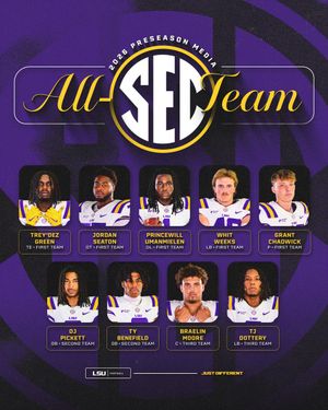 Image post by @LSUfootball on Twitter