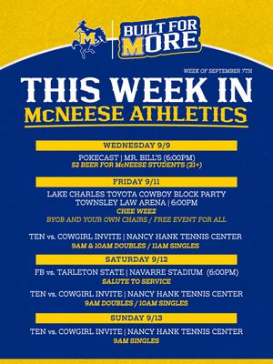 Image post by @mcneesesports on Instagram