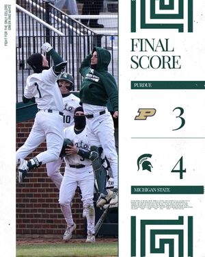 Image post by @MSUBaseball on Twitter